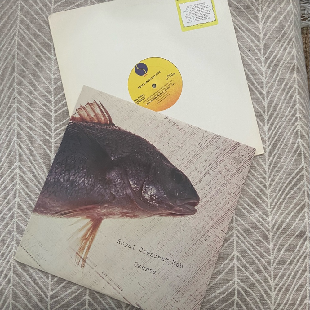Vintage ‘80s Royal Crescent Mob Album Omerts & Promo
